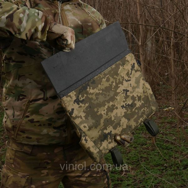 Каремат-сидушка с баллистическим пакетом 1 класс защиты Militex 20mm Cordura Pixel 81200 фото