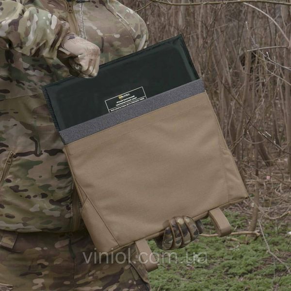 Каремат-сидушка с баллистическим пакетом 1 класс защиты Militex 20mm Cordura Coyote 81211 фото