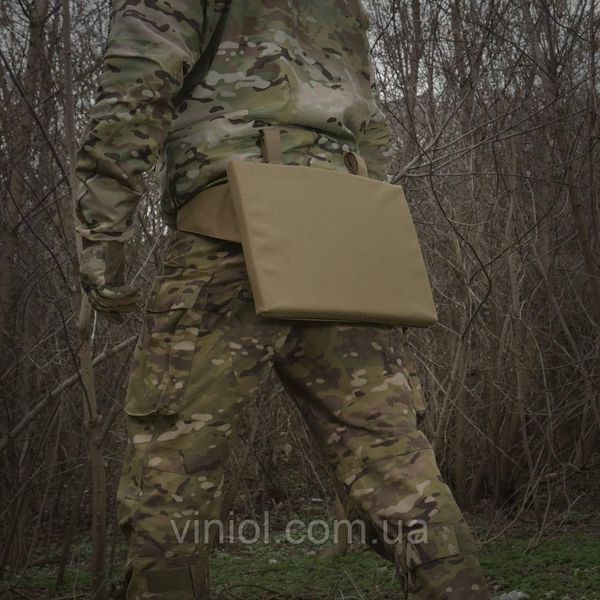 Каремат-сидушка с баллистическим пакетом 1 класс защиты Militex 20mm Cordura Coyote 81211 фото