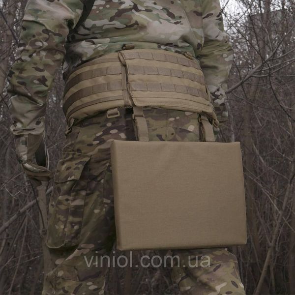 Каремат-сидушка с баллистическим пакетом 1 класс защиты Militex 20mm Cordura Coyote 81211 фото