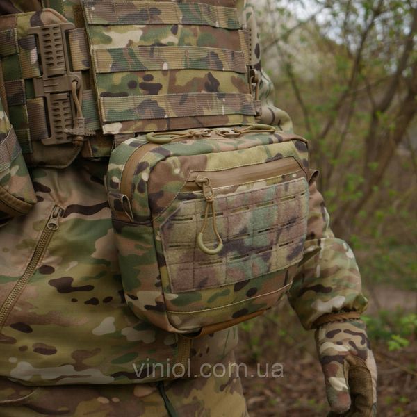 Сумка-напашник XL з балістичним пакетом 1 клас захисту Kiborg GU Сordura Multicam 82001 фото