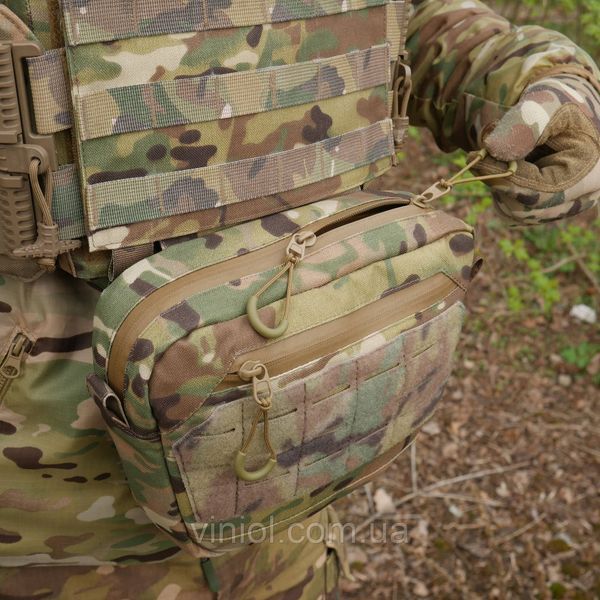 Сумка-напашник XL з балістичним пакетом 1 клас захисту Kiborg GU Сordura Multicam 82001 фото