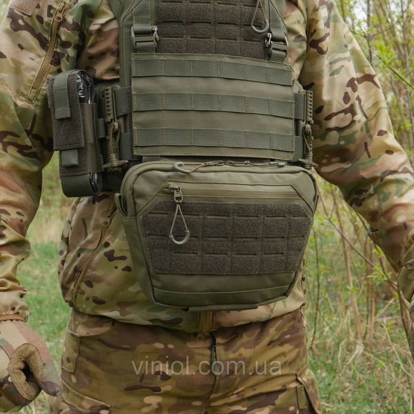 Сумка-напашник XL з балістичним пакетом 1 клас захисту Kiborg GU Сordura Khaki 82003 фото