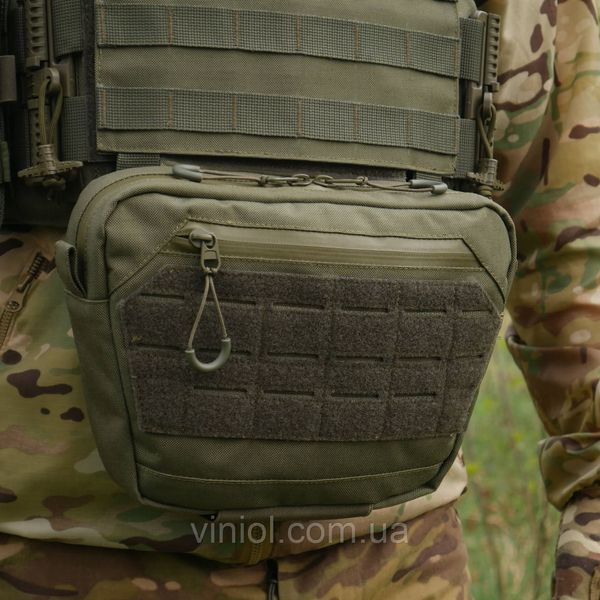 Сумка-напашник XL з балістичним пакетом 1 клас захисту Kiborg GU Сordura Khaki 82003 фото