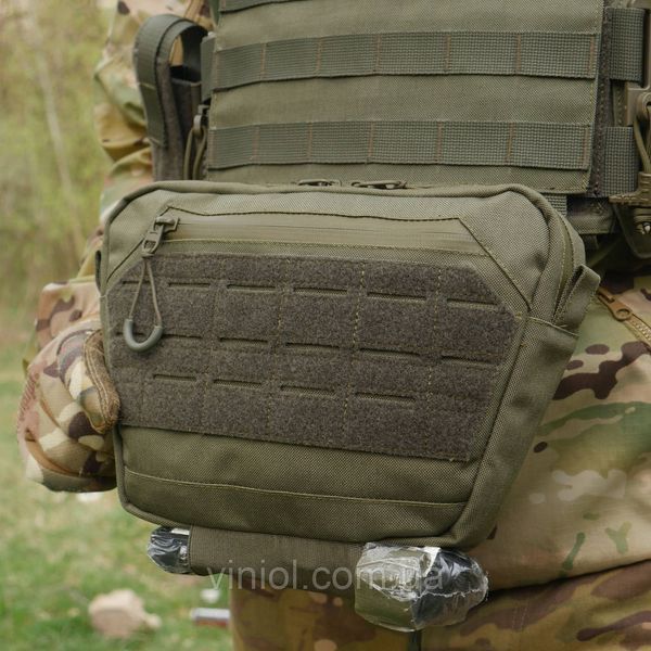 Сумка-напашник XL з балістичним пакетом 1 клас захисту Kiborg GU Сordura Khaki 82003 фото