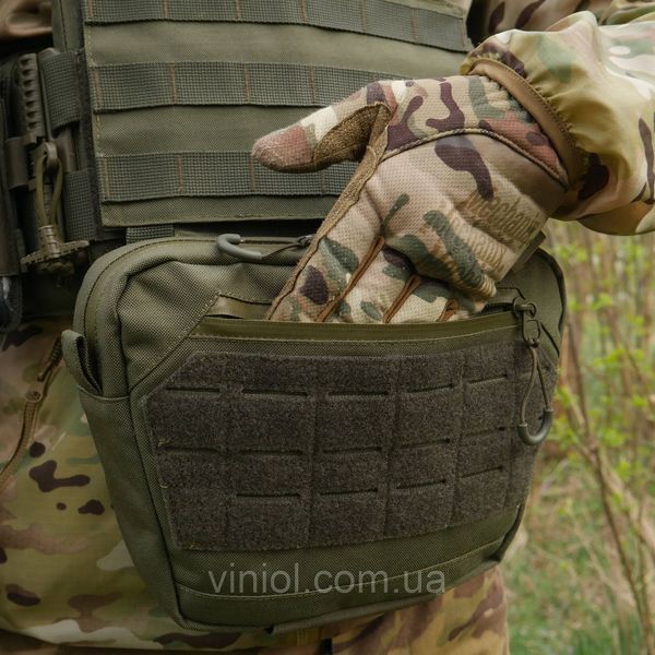 Сумка-напашник XL з балістичним пакетом 1 клас захисту Kiborg GU Сordura Khaki 82003 фото