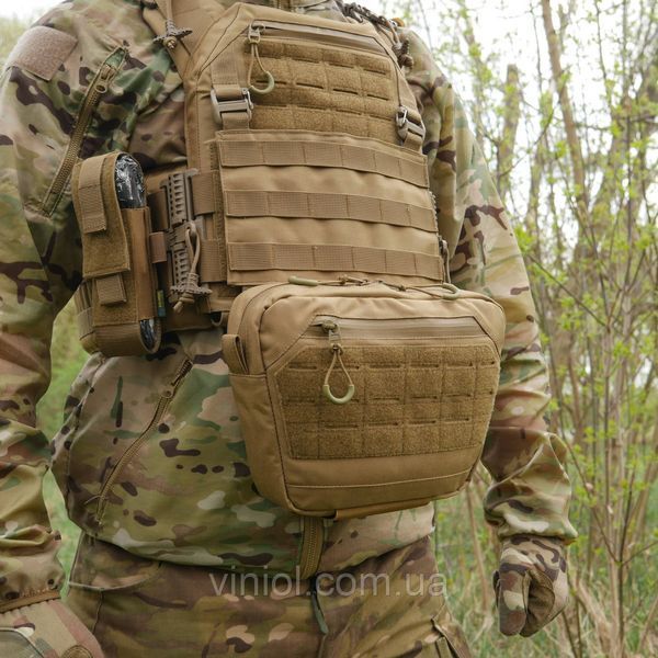Сумка-напашник XL с баллистическим пакетом 1 класс защиты Kiborg GU Сordura Coyote 82004 фото
