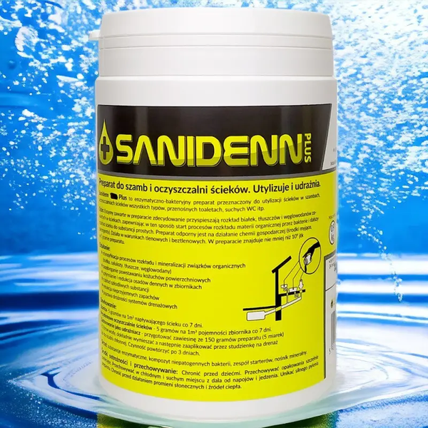 Біопрепарат Sanidenn PLUS 900г для септиків та вигрібних ям 123456-Sani900 фото