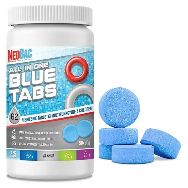 Таблетки для басейну 5 в 1 Chlorox Blue Tabs 1 кг (таблетка 20 г) 123456-Хлорокс20-1 фото