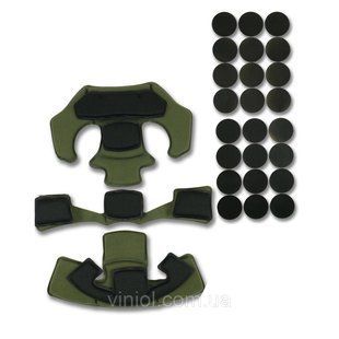Противоударные подушки для шлема GEN.2 Хаки 7140-O фото