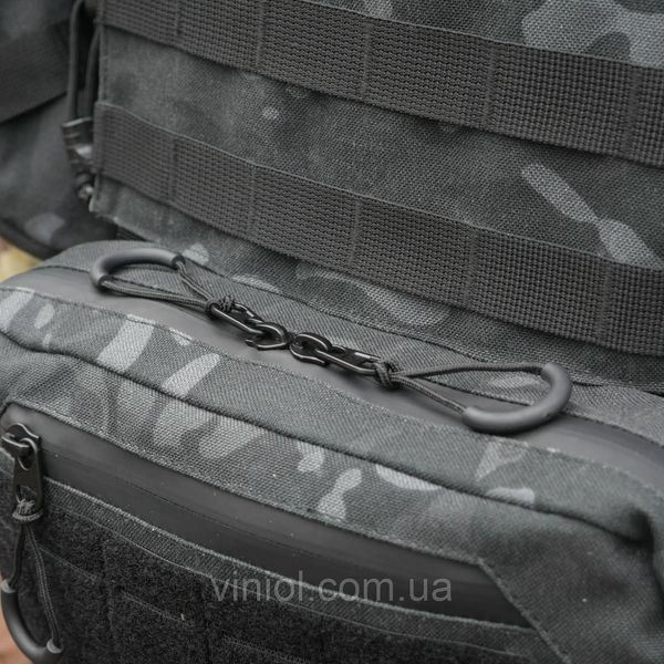 Сумка-напашник XL з балістичним пакетом 1 клас захисту Kiborg GU Сordura Dark Multicam 82006 фото