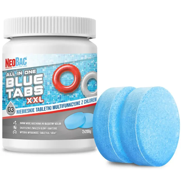 Таблетки для басейну 6 в 1 Chlorox Blue Tabs 400г (таблетка 200 г. 2шт) 123456-Хлорокс200-0,4 фото